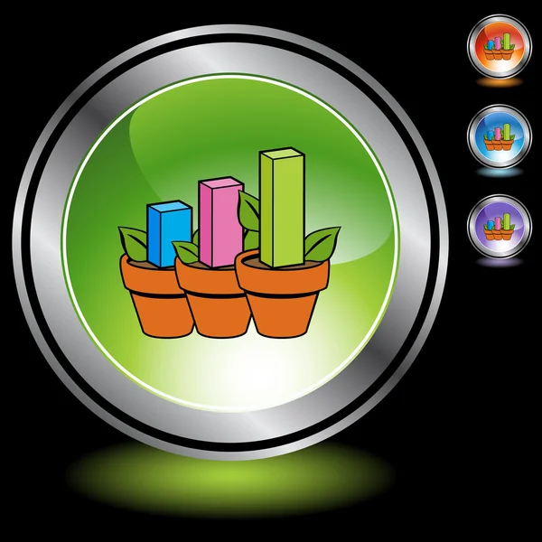 Profit Plant web icon — Stock Vector
