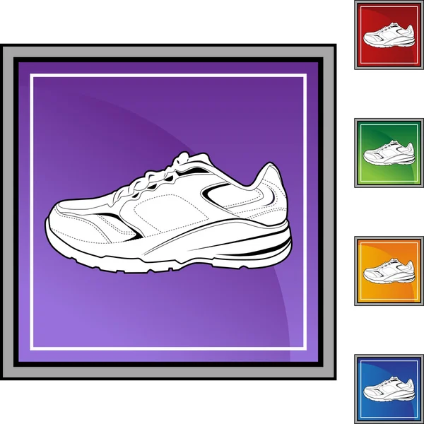 Sapato de esportes ícone web — Vetor de Stock