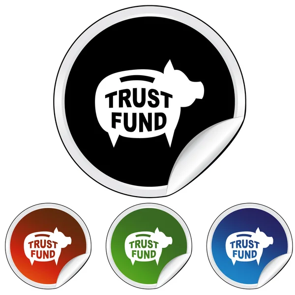 Icono web del Fondo Fiduciario — Vector de stock
