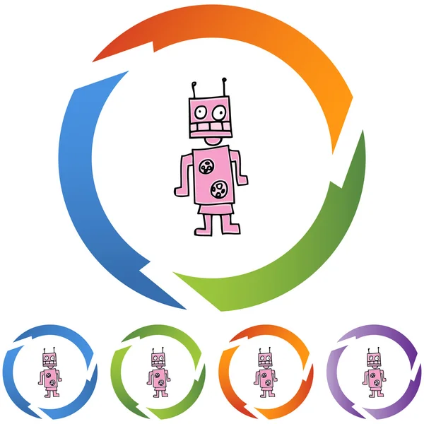 机器人 web 图标 — 图库矢量图片
