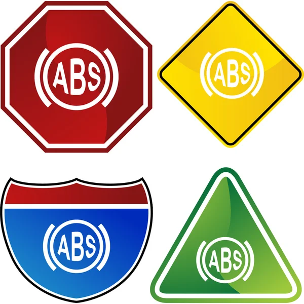 Układ przeciwblokujący ABS — Wektor stockowy