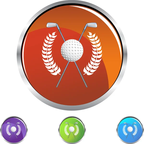 Golf krans web pictogram — Stockvector