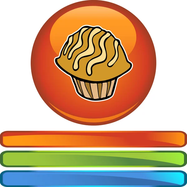 Muffin web icon — Stock Vector