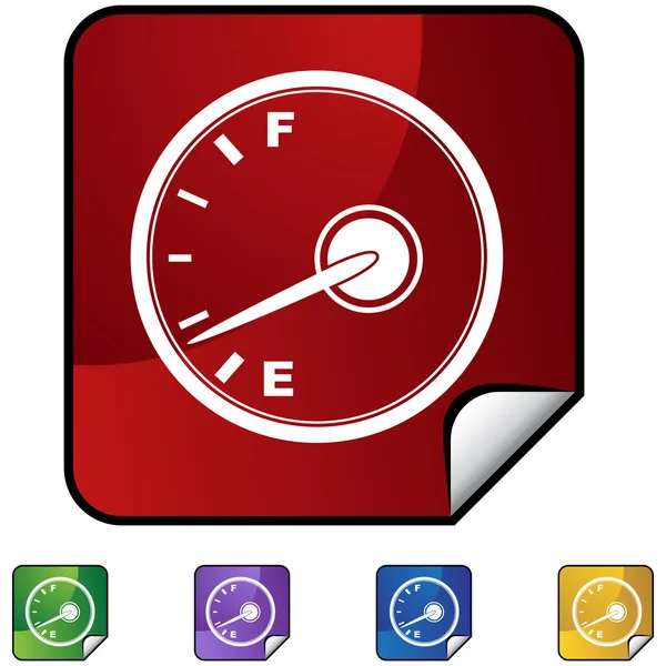 Fuel indicator web icon — Stock Vector