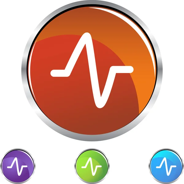 Hart Monitor web pictogram — Stockvector