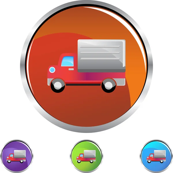 送货卡车 web 图标 — 图库矢量图片