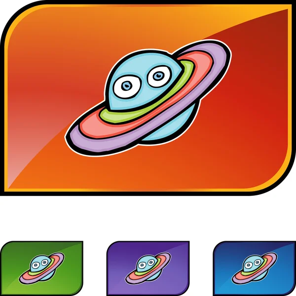 Saturn web icon — Stock Vector