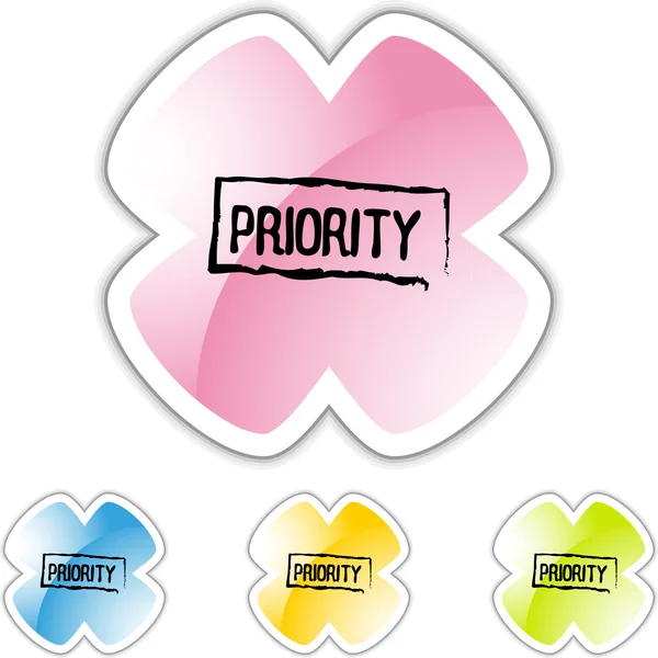 Priority web icon — Stock Vector