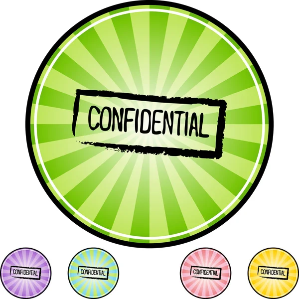 Icono web confidencial — Vector de stock