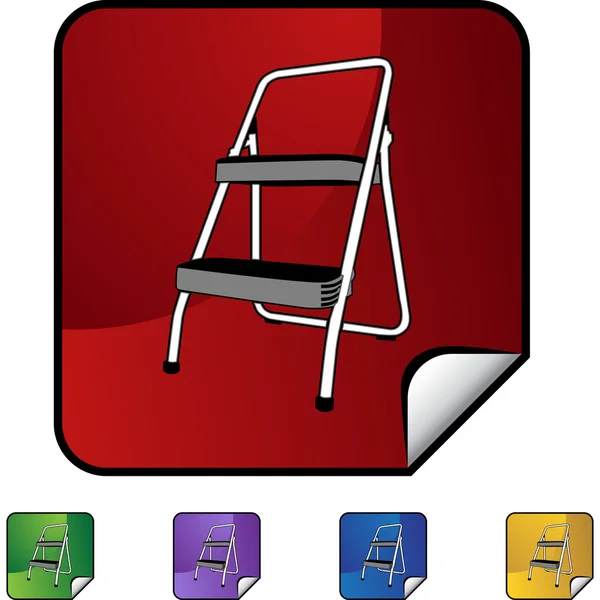 Step Ladder web icon — Stock Vector