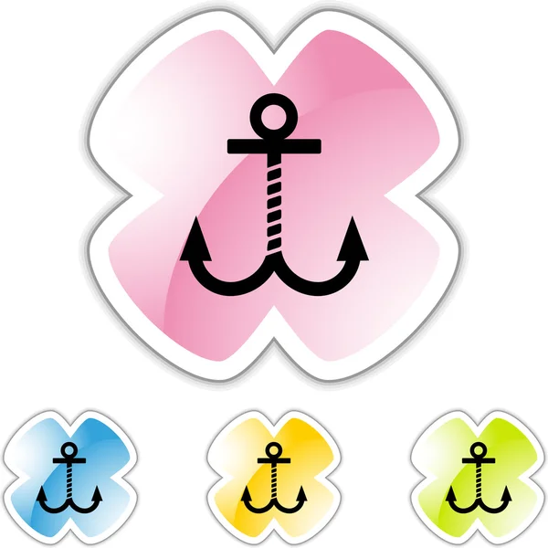 Boat Anchor web icon — Stock Vector