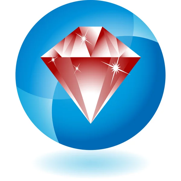 Ruby on Rails web simgesi — Stok Vektör