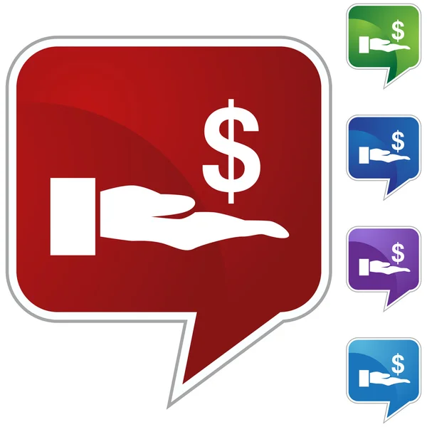 Kredietgever web pictogram — Stockvector