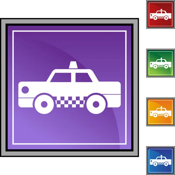 Botón web Taxi — Vector de stock