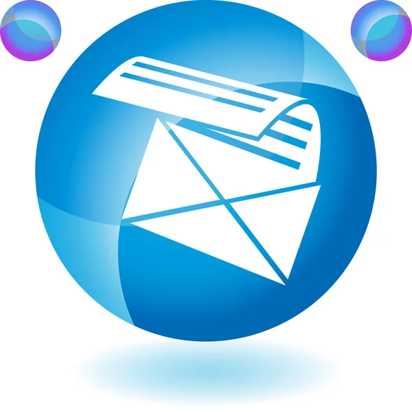 E-posta web düğmesi — Stok Vektör