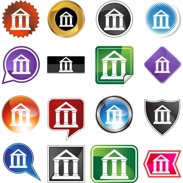 Bank web icon — Stock Vector