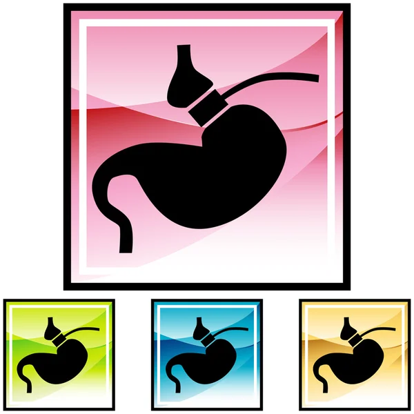 Gastric Bypass web knop — Stockvector