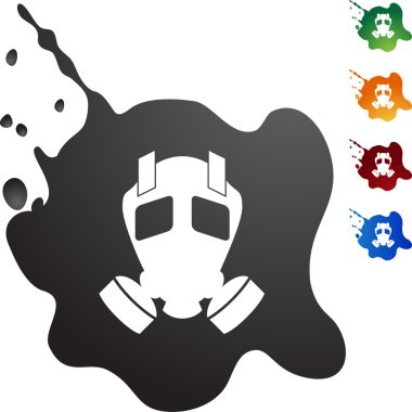 Gaz maskesi web düğmesi