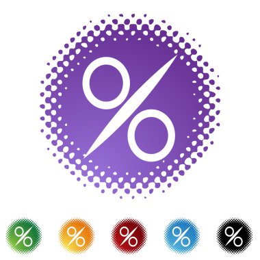 Yüzde işareti web düğmesi