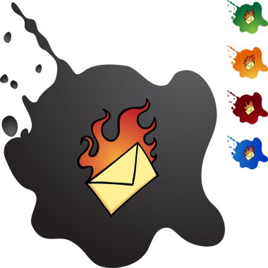 Acil e-posta Icon set