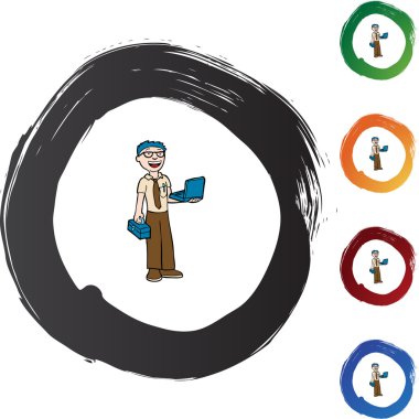 Bilgisayar onarım web simgesi