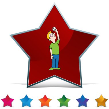 Göz damlası kullanan adam