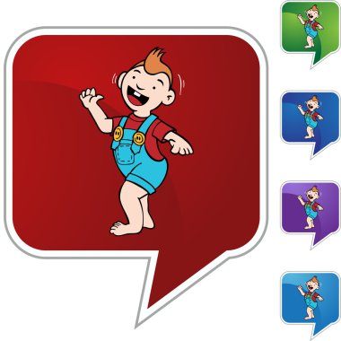 Yürümeye başlayan yürüyüş web düğmesi