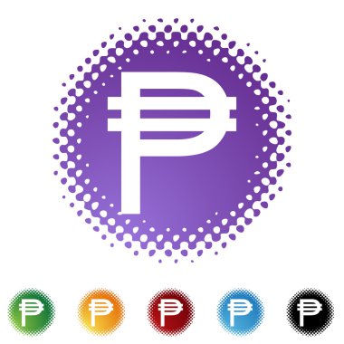 Pezosu para birimi web düğmesini