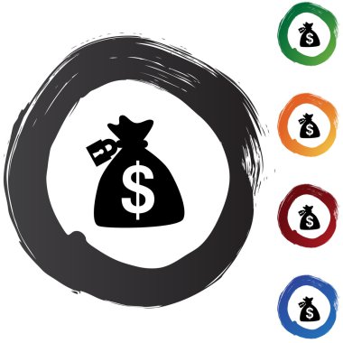 Para çantasını web simgesi kilitli