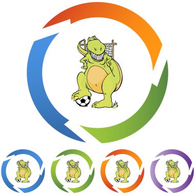 Futbol dinozor web simgesi