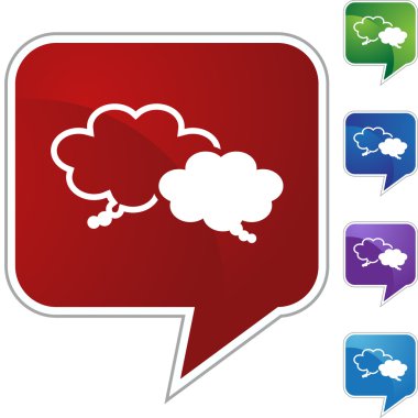 Paylaşım düşünceler Icon set