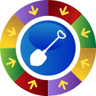 Kürek web düğmesi