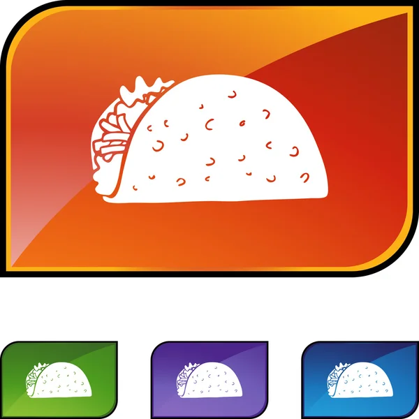 Taco  web icon — Stock Vector