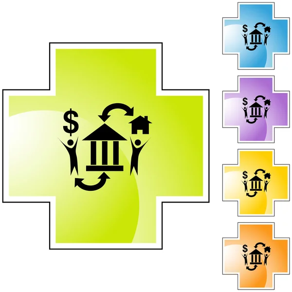 Escrow icono web — Vector de stock