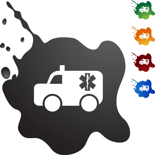 Paramedics web icon — Stock Vector