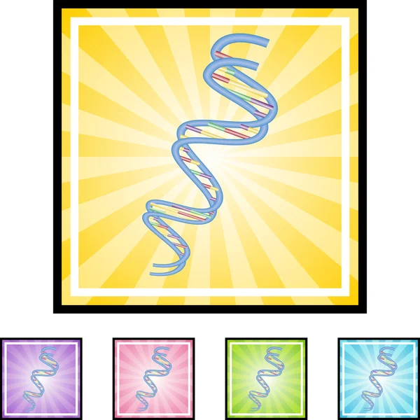 DNA Strand web icon — Stock Vector