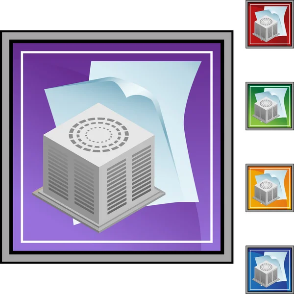 Dokument zur Klimaanlage — Stockvektor
