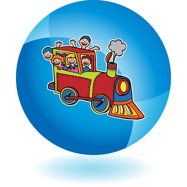 Tren Ride icono web — Archivo Imágenes Vectoriales