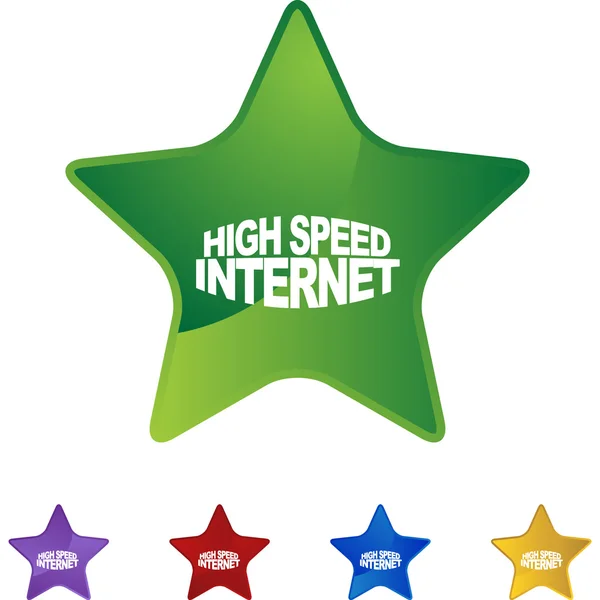 High Speed Internet sign — Stock Vector