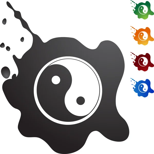 Yin Yang icono web — Archivo Imágenes Vectoriales
