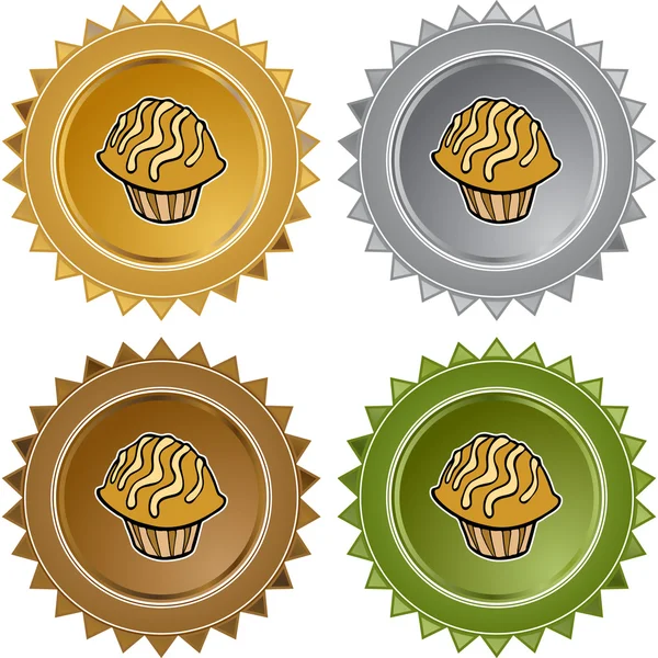 Muffin web pictogram — Stockvector