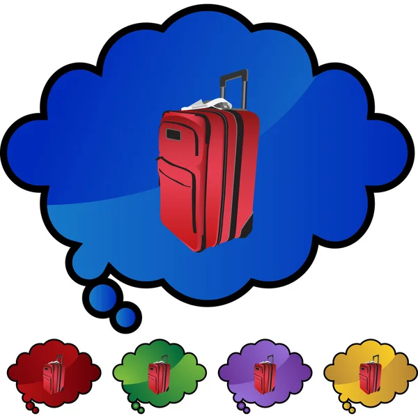 Icône web bagages — Image vectorielle