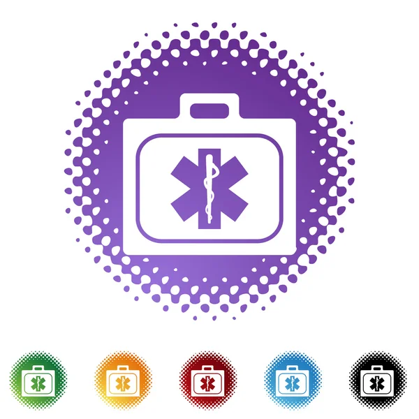 Medische Kit web pictogram — Stockvector