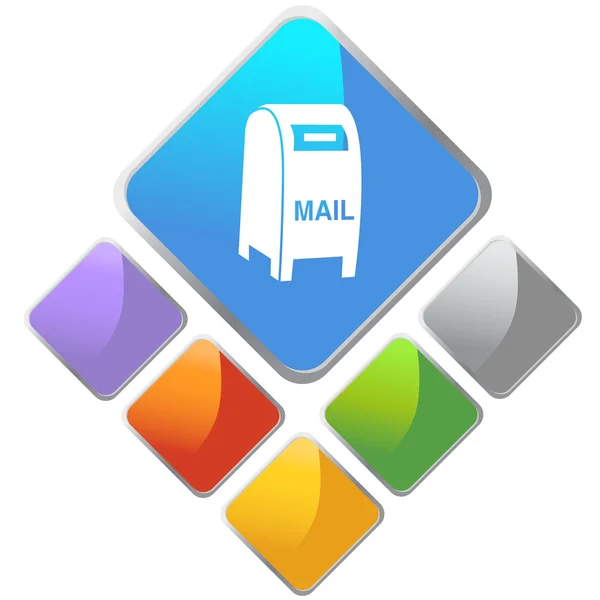 Mailbox web icon — Stock Vector