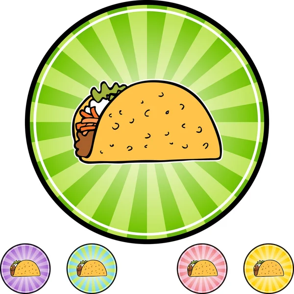 Icône web Taco — Image vectorielle