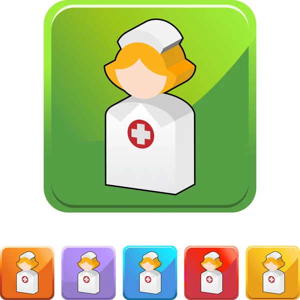 Nurse web icon — Stock Vector