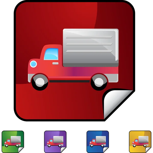 Delivery Truck web icon — Stock Vector