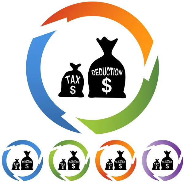 Fiscale aftrek web pictogram — Stockvector