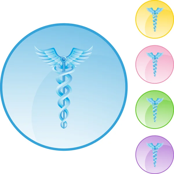 Caduceus-Web-Symbol — Stockvektor