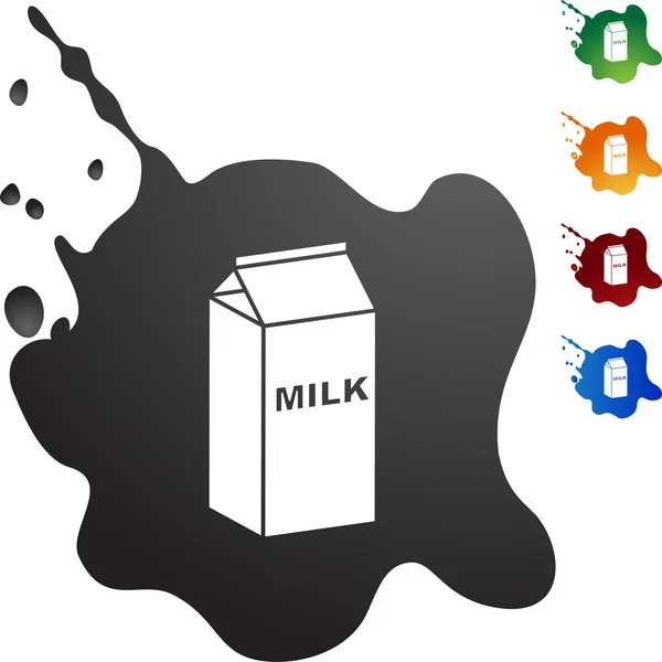 Milch Web-Taste — Stockvektor